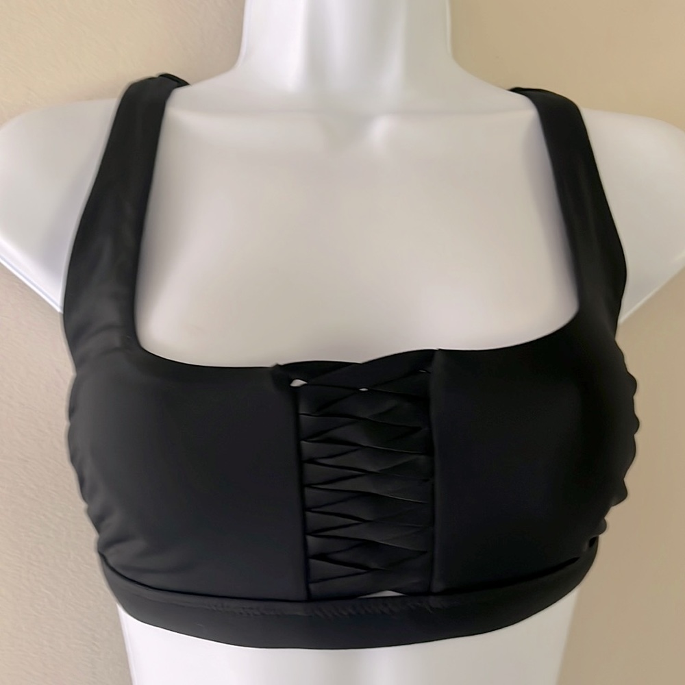 Athleta Black Adriate Bikini Top L